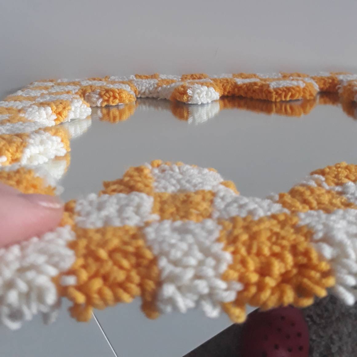 Unique Home Decor Tufted Mirror