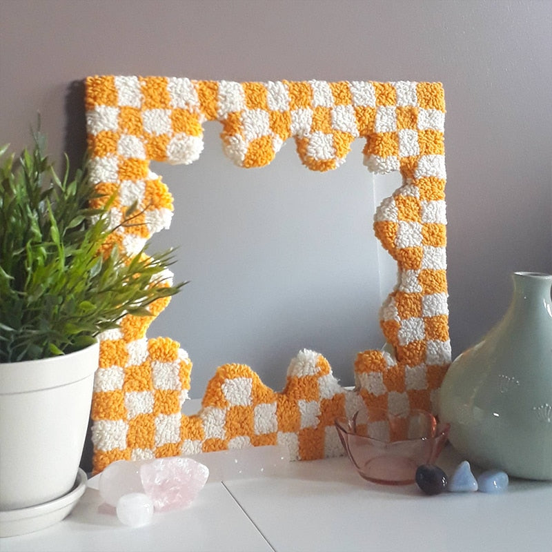 Unique Home Decor Tufted Mirror