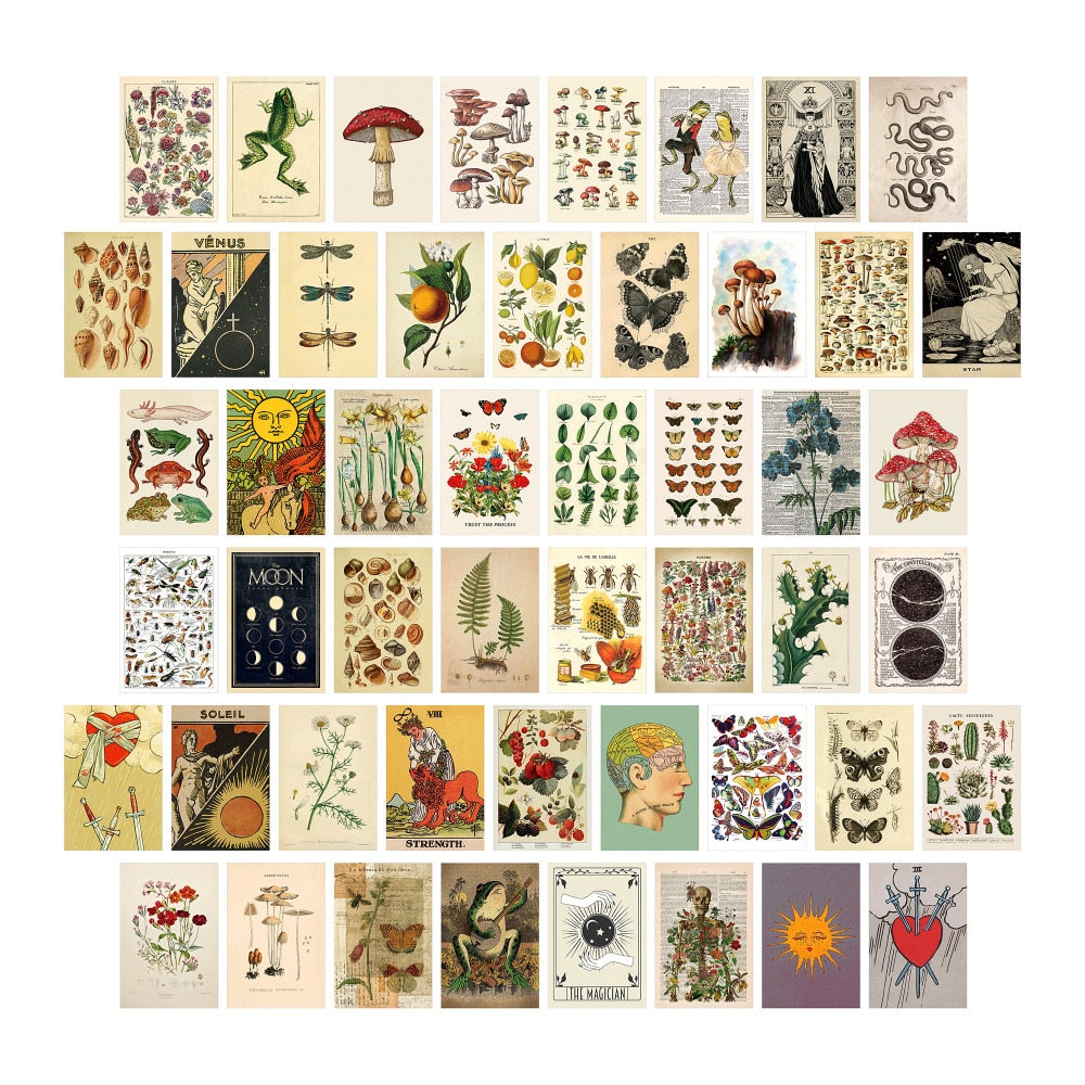 Postcard Photo Collage Set Wall Decor