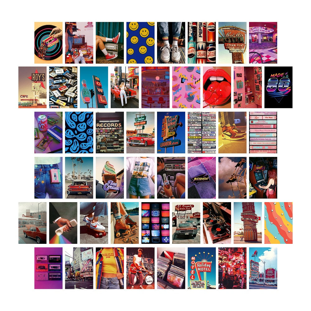 Postcard Photo Collage Set Wall Decor