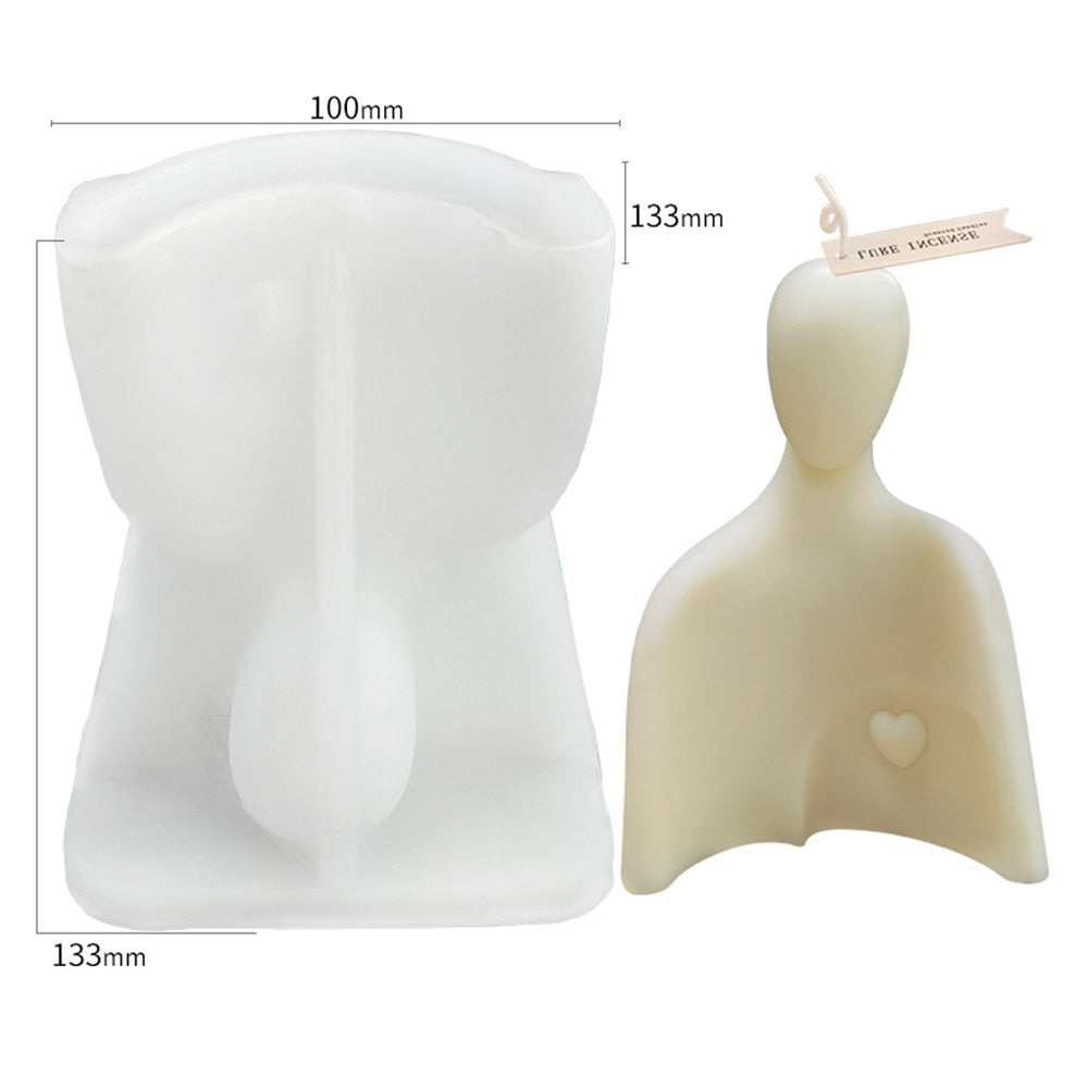 Abstract Human Face Aromatherapy Candle