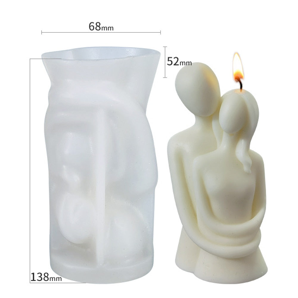 Abstract Human Face Aromatherapy Candle