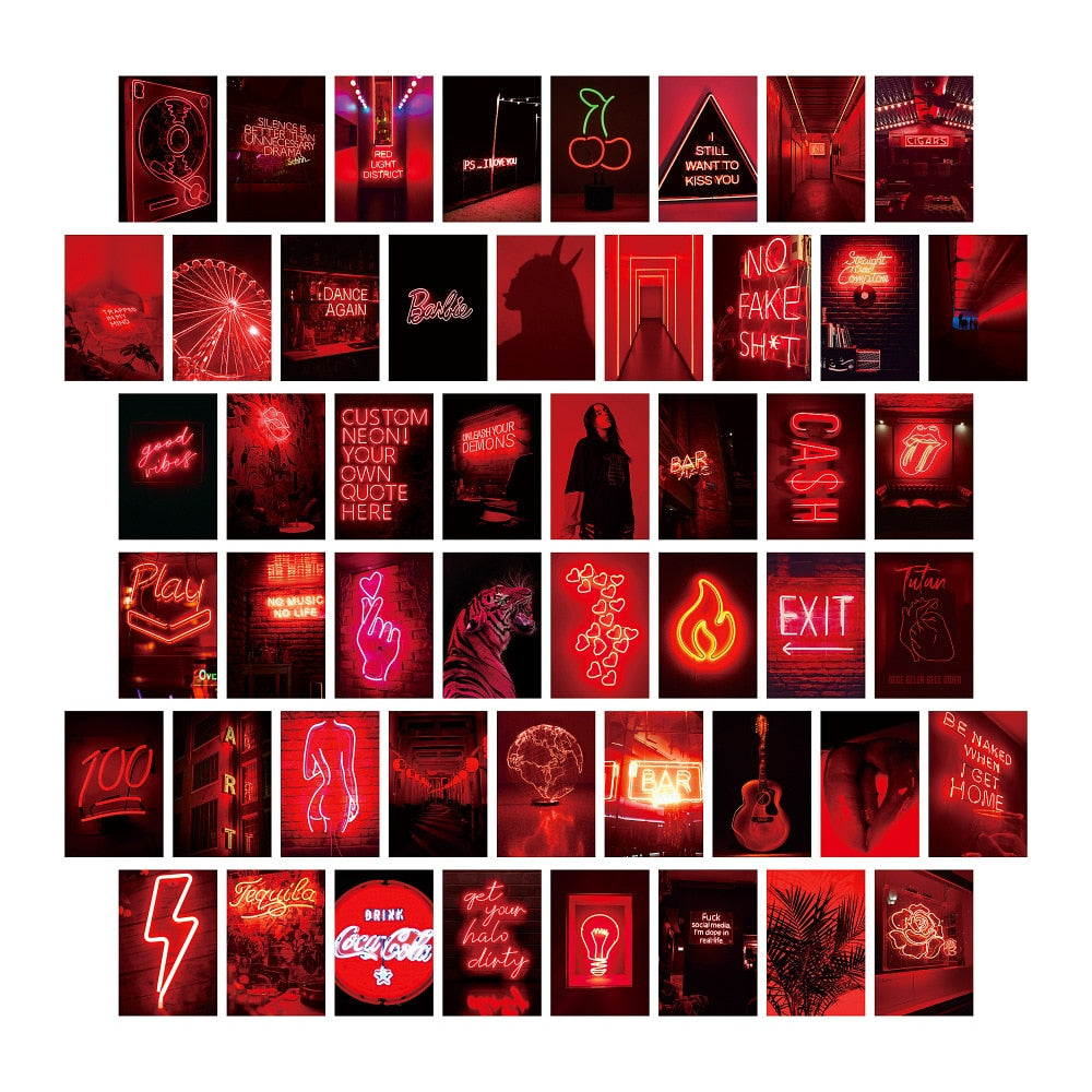 Postcard Photo Collage Set Wall Decor