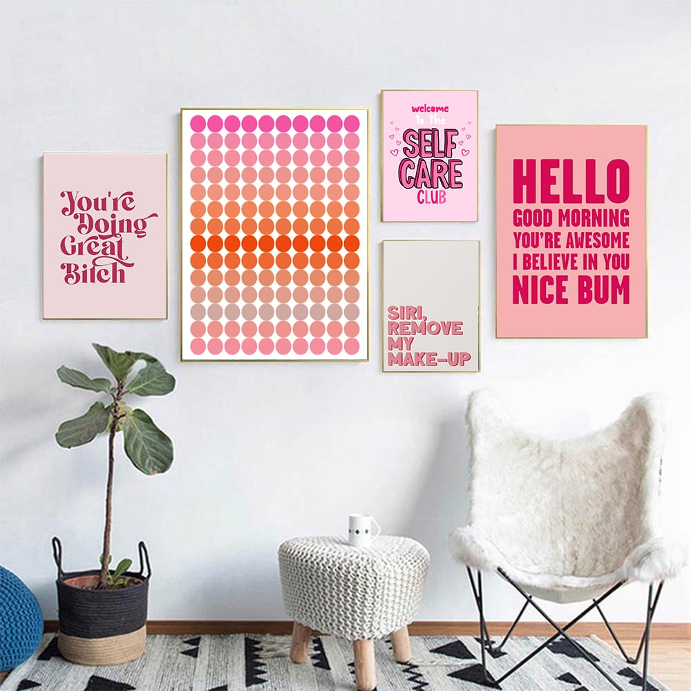 Cute Motivation Wall Art Poster