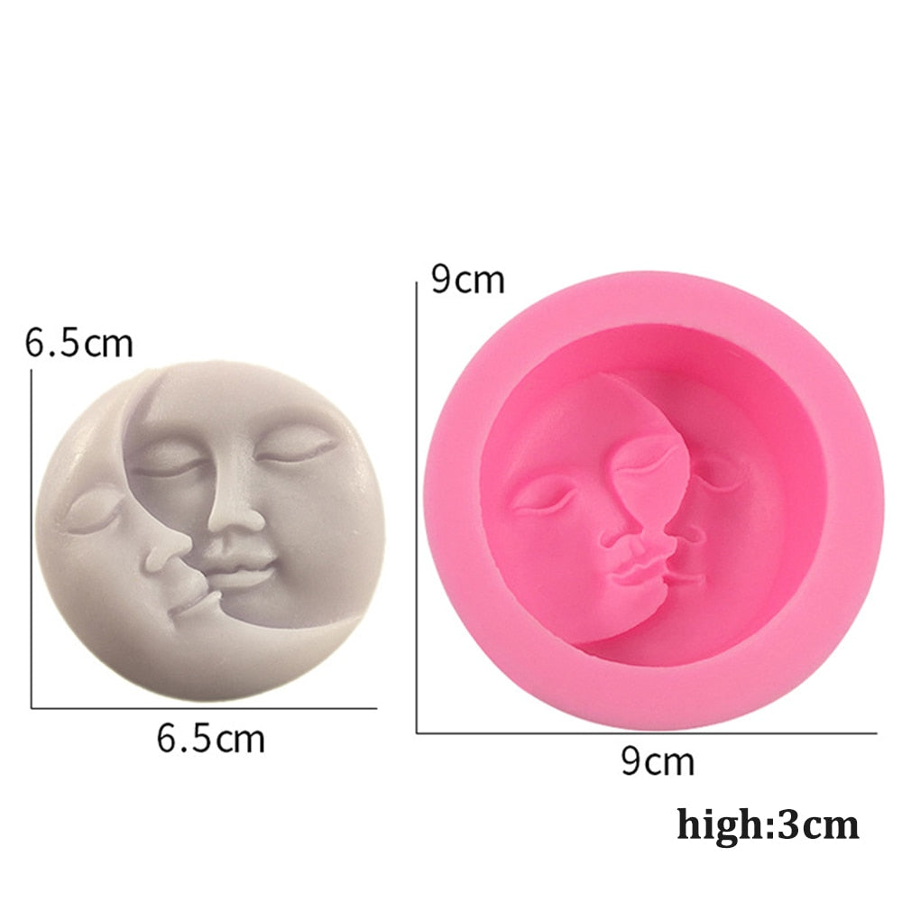 Abstract Human Face Aromatherapy Candle
