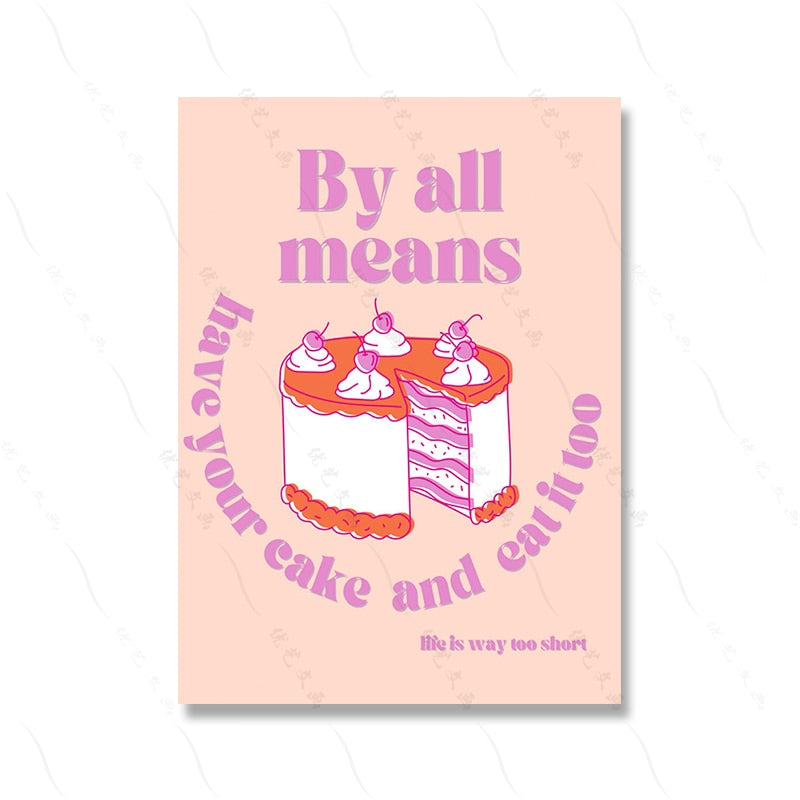 Cute Cartoon Wall Decor Canvas Poster