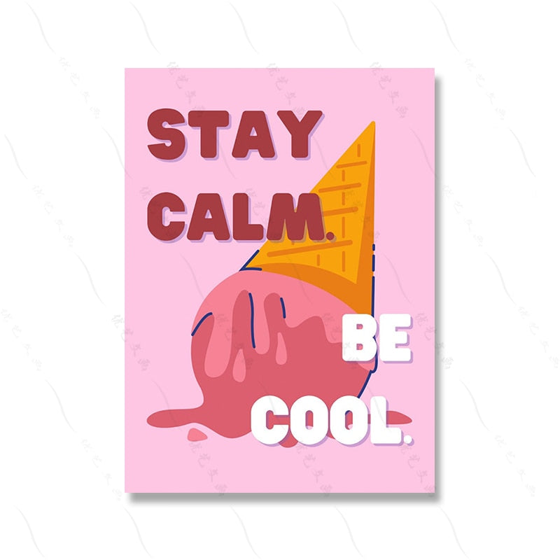 Cute Cartoon Wall Decor Canvas Poster
