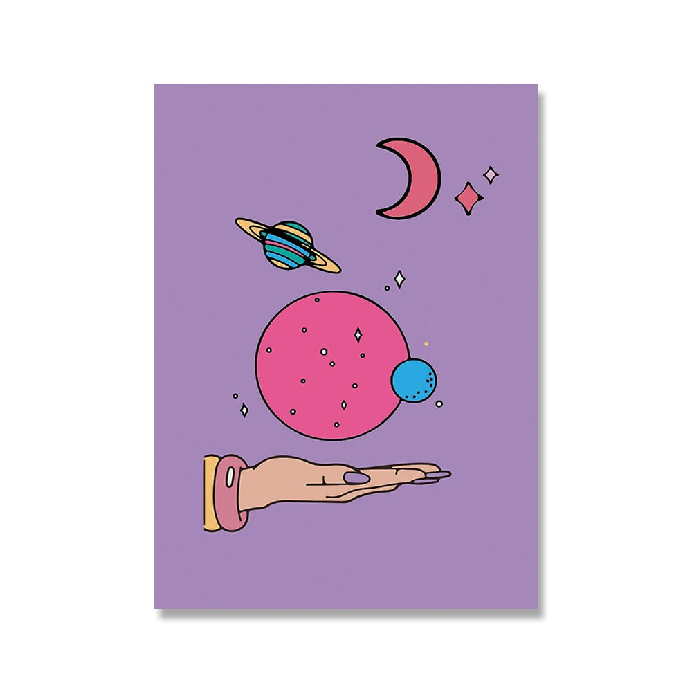 Colourful Flash Home Wall Art Canvas