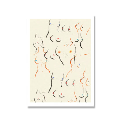 Nordic Abstract Canvas Painting Wall Art
