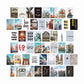 Postcard Photo Collage Set Wall Decor
