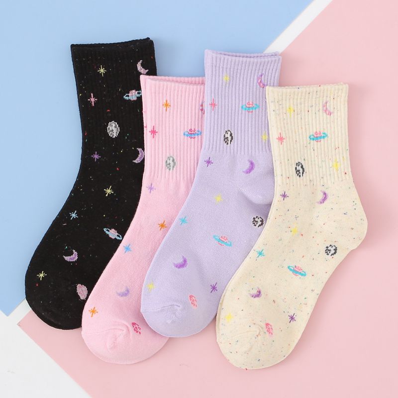 Cute Moon and Stars Women's Socks