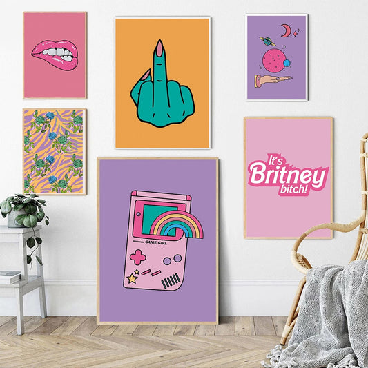 Colourful Flash Home Wall Art Canvas