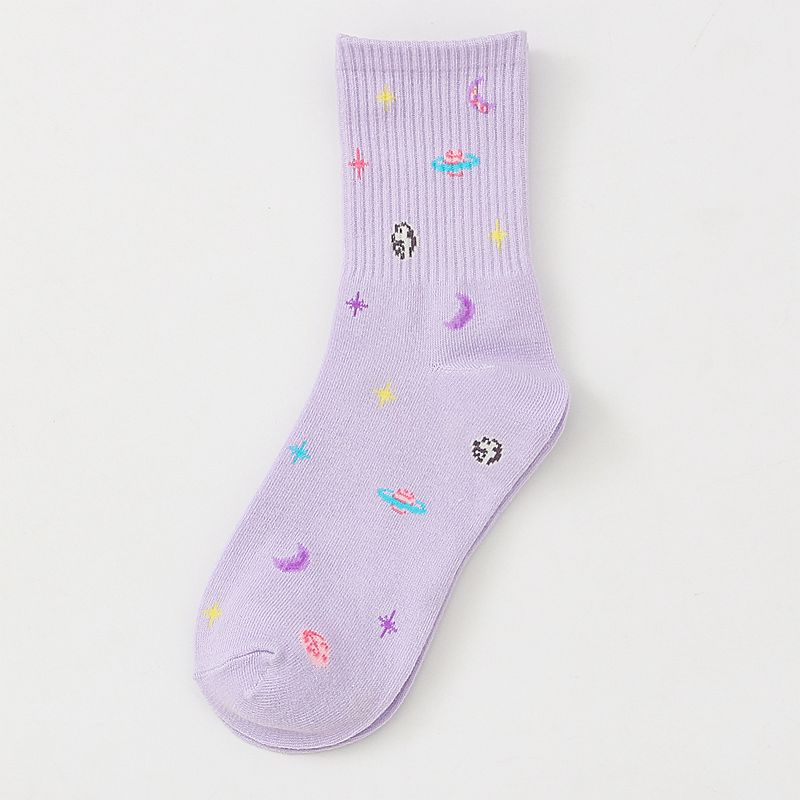 Cute Moon and Stars Women's Socks