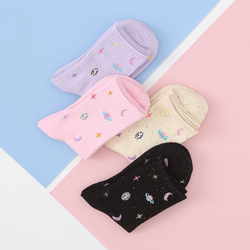 Cute Moon and Stars Women's Socks