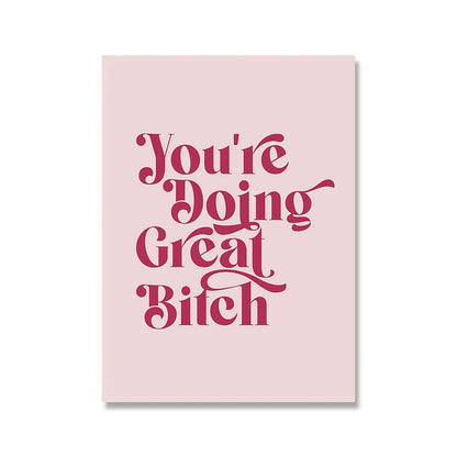 Cute Motivation Wall Art Poster