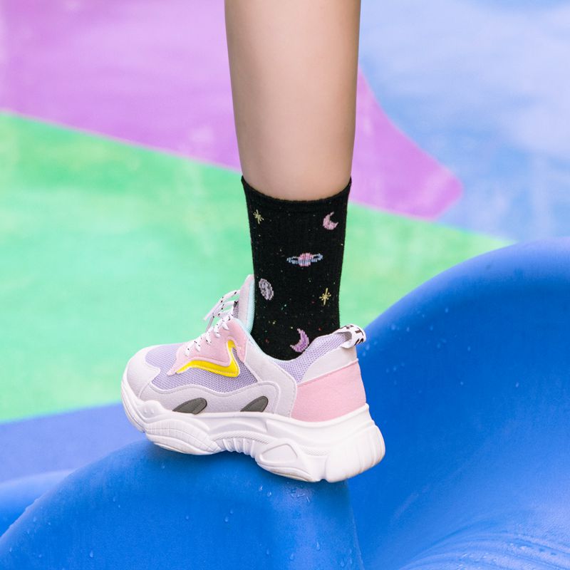 Cute Moon and Stars Women's Socks