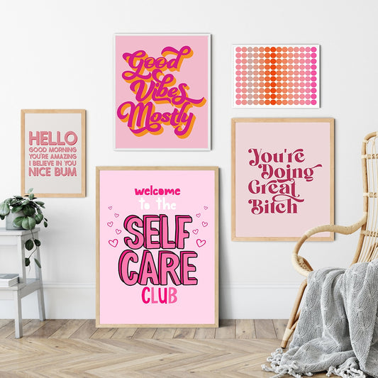 Cute Motivation Wall Art Poster