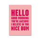 Cute Motivation Wall Art Poster