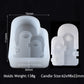 Abstract Human Face Aromatherapy Candle