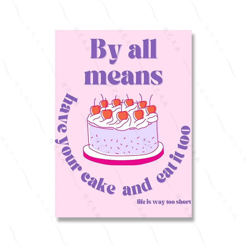 Cute Cartoon Wall Decor Canvas Poster