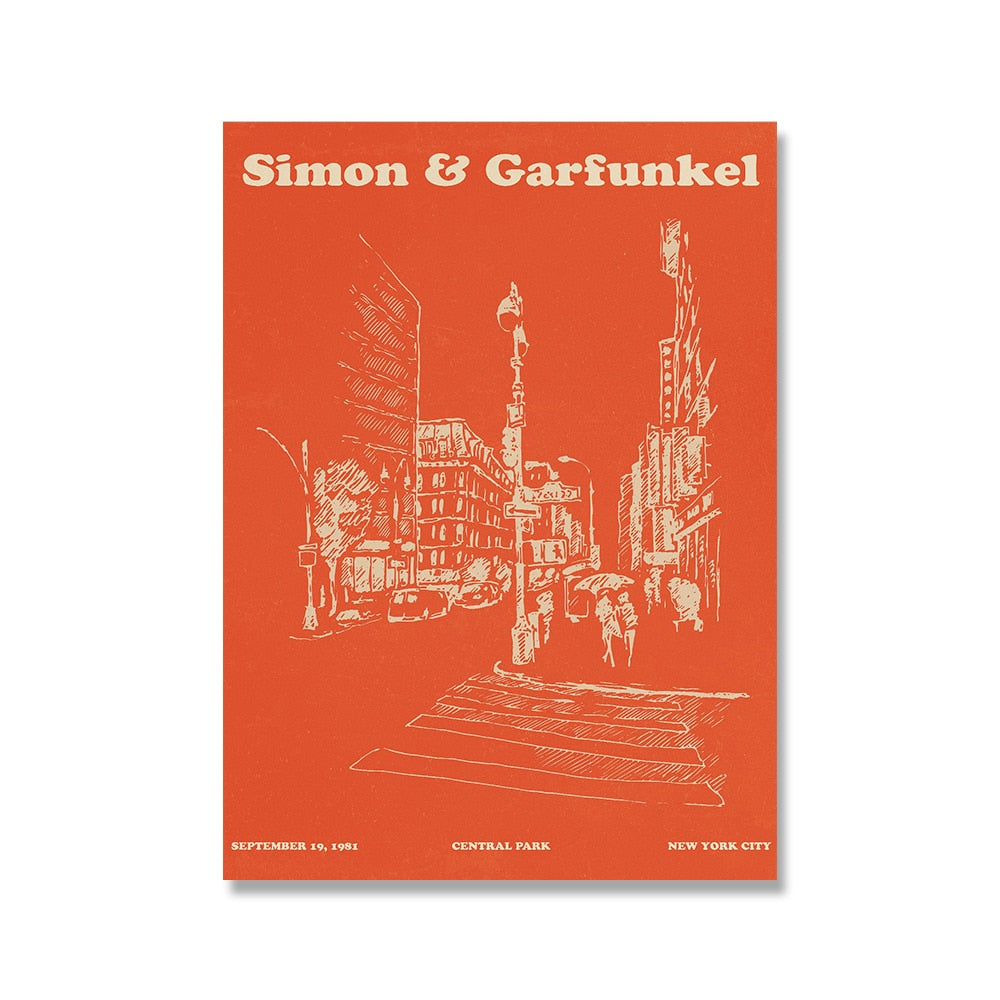 Retro Music Wall Art Posters