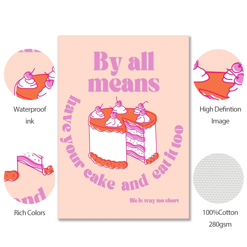 Cute Cartoon Wall Decor Canvas Poster