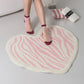 Cute Girly Heart Shape Bathroom Mat