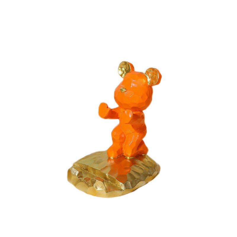 Home Decor Mini Bear Phone Stand Figurine