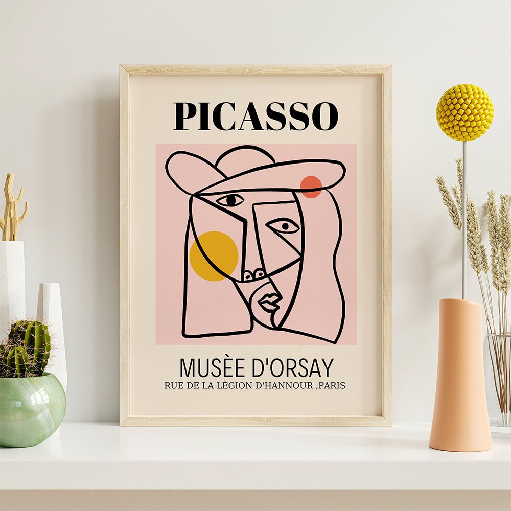 Woman Line Abstract Wall Art Canvas