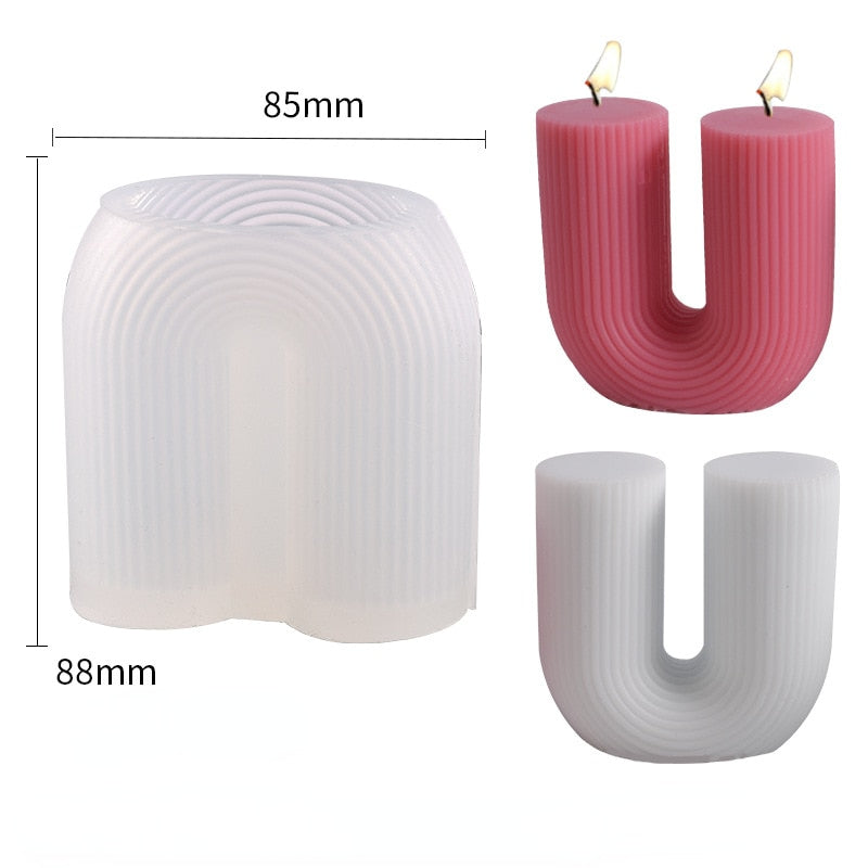 U Shape Scented Aromatherapy Candle