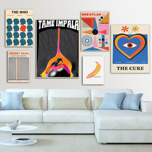 Retro Music Wall Art Posters