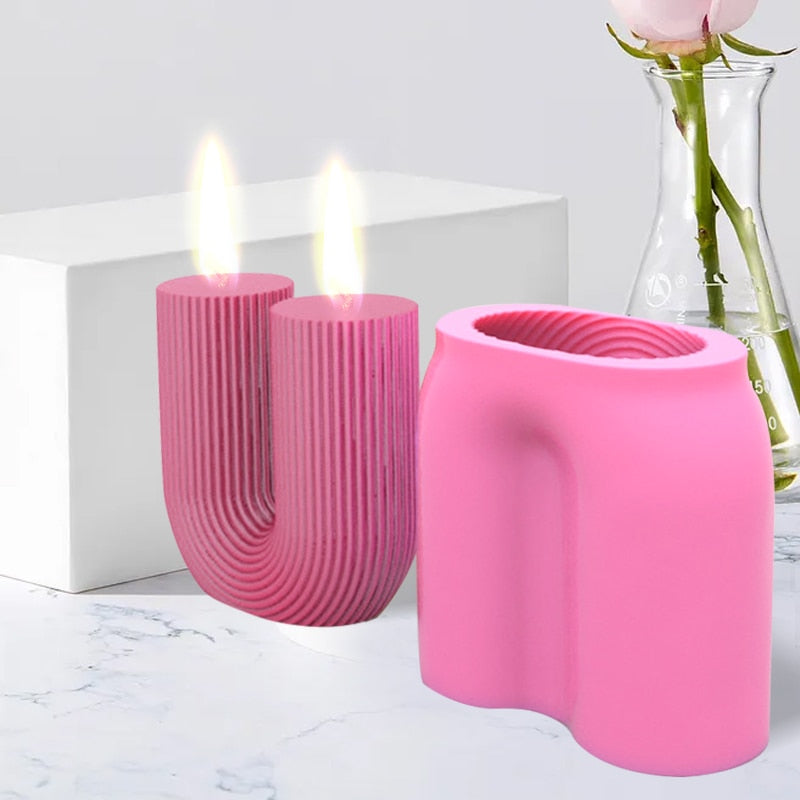 U Shape Scented Aromatherapy Candle