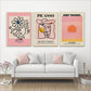 Woman Line Abstract Wall Art Canvas