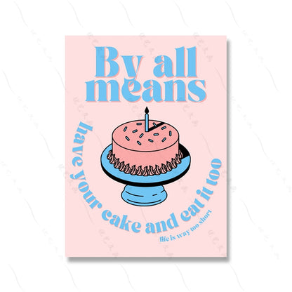 Cute Cartoon Wall Decor Canvas Poster