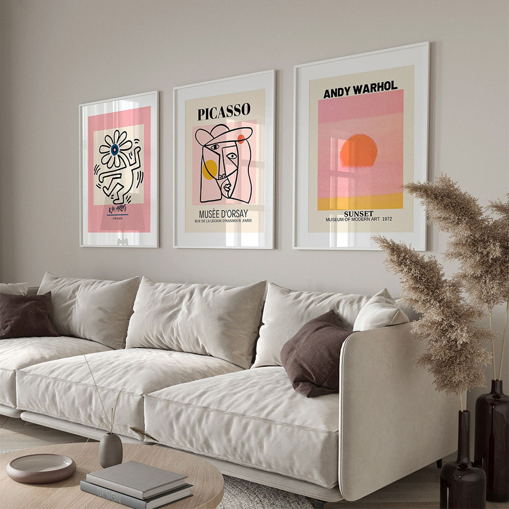 Woman Line Abstract Wall Art Canvas