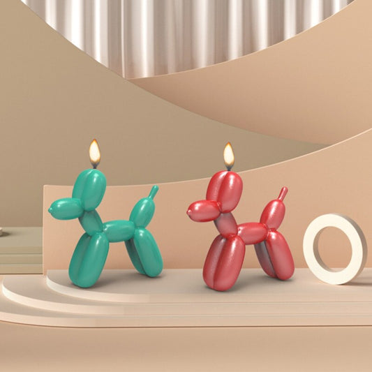 Balloon Poodle Dog Aromatherapy Candle