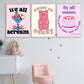 Cute Cartoon Wall Decor Canvas Poster