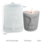 Abstract Human Face Aromatherapy Candle