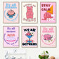Cute Cartoon Wall Decor Canvas Poster
