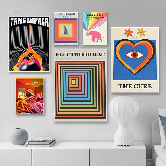 Retro Music Wall Art Posters